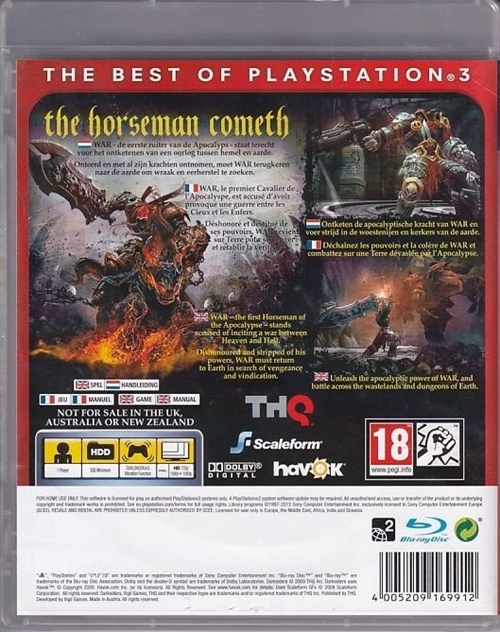 Darksiders - Essentials - PS3 (B Grade) (Genbrug)